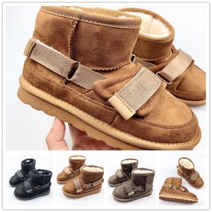 Kids Australia Warm Boots أخبر Ugglie Boot Booties Boys Povels Leather Leather Youth Winter Shoe Bowknot أحذية فتيات عالية الجودة