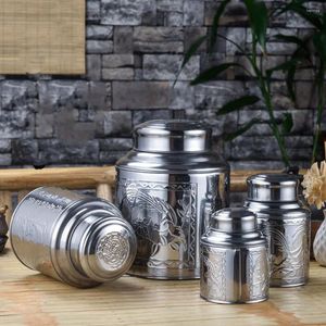 Storage Bottles Plastic Mason Jars Tea Tea-leaf Can Coffee Beans Metal Teapot Container Canister Miss