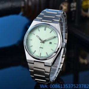 Ny ankomst modeklocka Mens Quartz Movement Waterproof High Quality Wristwatch Simple Luxury Popular Steel Band Watch Wholesale Free Shipping Orologi