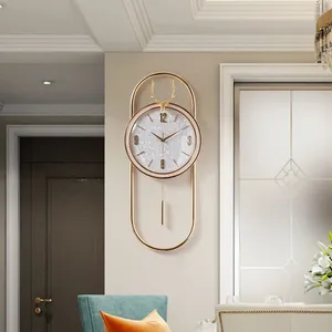 Настенные часы в скандинавском стиле, роскошные часы, современные часы для спальни, уникальные металлические большие винтажные предложения Con Envio, бесплатные аксессуары для украшения