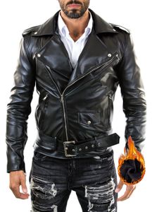 Herren Trenchcoats Boutique Punk Herren PU Lederjacke Motorradmode Slim Fit Mantel Jacken für Herren 230404