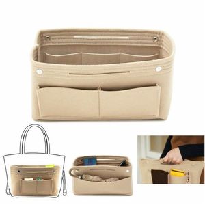 Storage Bags Women Insert Handbag Organiser Purse Felt Liner Organizer Bag Tidy Travel Drop Delivery Home Garden Housekee Organizatio Dhz45