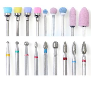 Mill Ceramic Diamond Nail Drill Bit Brushes Ball Stone Cuticle Cutter Manicure Machine Rotary Burr Pedicure Tools1177572