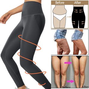 Waist Tummy Shaper Shapewear Compression Leggings Leg Slimming Body Shaper High Waist Tummy Control Panties Thigh Sculpting Slimmer 230403