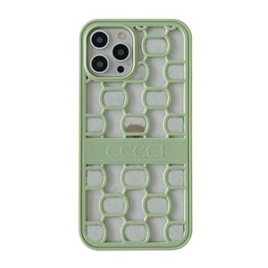 Телефон модный бренд для iPhone 14 плюс 13 PROMAX 12 Pro 11 XR X Case Luxury Case Iphone Женщина буква Hollow Out мобильные телефоны