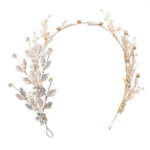 Grampos de cabelo Crystal Leaf Hoop Dangle Brincos Hairband Clip com brilho brilhante para casamento Masquerades Show