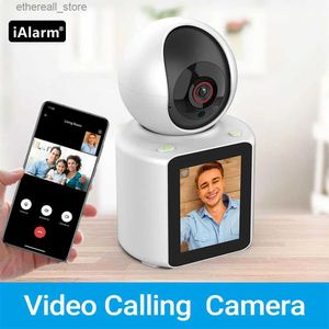 ベビーモニターIALARM 1080P WiFiカメラ2.8インチスクリーン双方向ビデオ監視カメラワンキーコールワイヤレスIPカメラベビーモニターQ231104