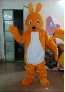 2024 Halloweenowe pomarańczowa wiewiórka Mascot Suit Stroj