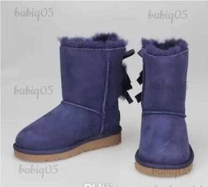 Botas venda quente novo design clássico aus neve 32800 bowknot arco curto mulheres manter botas quentes US3-12 EUR 35-44 T231104