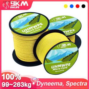 Kite Accessories 9KM 45KG~340KG Kitesurfing Line UHMWPE Cord Abrasion Resistance Low Stretch for Power Kite Stunt Kite Replacement Flying Lines Q231104