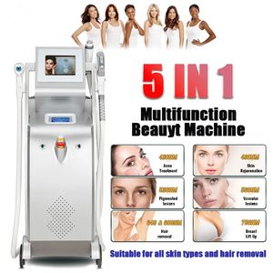 Ipl Opt E-light Painless Permanent Hair Removal RF Nd Yag Laser Tattoo Removal Machine 3 Tips Oem Language