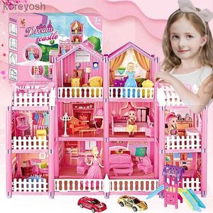Kitchen graj z jedzeniem domy domy z zestawem pokojem księżniczki marzeń zamek willa scena montaż gra udawana gra lalka dla dzieci