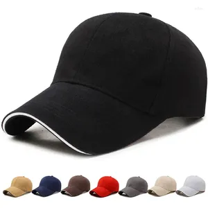 Top kapaklar düz renkli beyzbol şapkası erkekler için kadınlar sade güneş vizör şapka açık toz geçirmez ayarlanabilir eğlence casquette kpop