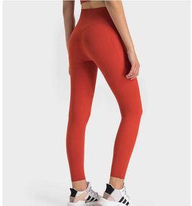 Yoga Leggings Striped Rib High Level Nude Shaped Sports Tights Womens T Line Anti Curl Slim Fit Sports Pants Gym Clothes The new listing