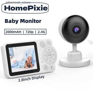 Baby Monitors Wireless 2.4G Baby Monitor 2.8Inch Screen with 2 Way Audio Talk Electronic Babysitte Surveillance Security Protection Q231104