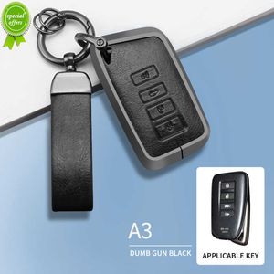 New Leather Alloy Car Remote Key Case Cover Shell Fob for Lexus ES GX LX NX GS RX IS RC 200 260 250 350 LS 450H 300H Key ring Holder