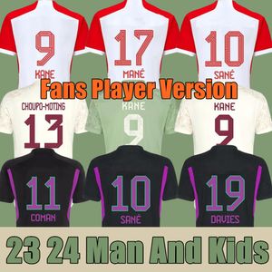 23 24 KANE MUSIALA camisas de futebol 2023 2024 BAYERN SANE KIMMICH MUNICH MULLER DAVIES COMAN CHOUPO-MOTING camisa de futebol GORETZKA GNABRY MINJAE masculino kit infantil