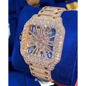AFNL men wristwatch moissanite Mosang stone diamond watch customization can pass the tt of mens automatic mechanical movement waterproof watch C7 A1