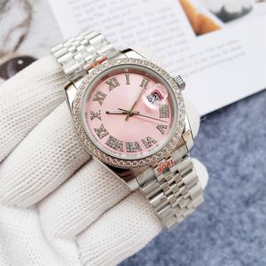 Casual Business Wristwatches Couple Wristwatch Metal Strap Mechanical Movement Ladies Watches 36mm Fashion Dial Mens Watch Orologi di lusso