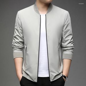 Men's Jackets 2023 Spring Autumn Men's Business Coat Casual Mens Solid Fashion Outdoor Windbreaker High Quality Male