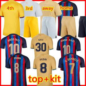 23 24 PEDRI LEWANDOWSKI barcelonas futbol formaları GAVI ANSU FATI de futbol FERRAN camiseta RAPHINHA ev sahibi 3. 4. futbol forması erkekler barca Yetişkin çocuklar kiti forması