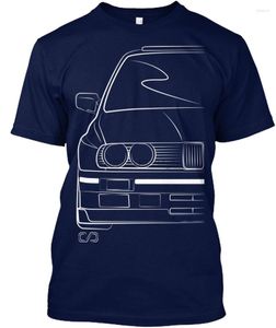 Herr t-skjortor män skjorta m 3 e30 stil kvinnor t-shirt