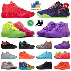 NEW OG Og Basketball Shoes Mb 01 Lamelo Ball Basketball Shoes Mens Big Size 12 All Red Lamelos Rick and Mortys Mb.01 Mb1 Green Gold Black Blue