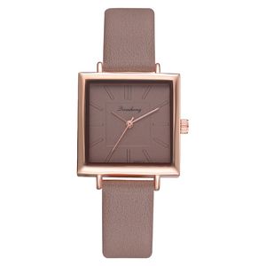 HBP Fashion Square Dial Watch Watch skórzany pasek zwykłe zegarki kwarcowe elektroniczny zegar biznesowy