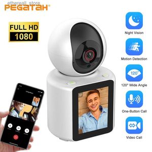 Bebek Monitörler 1080p Kablosuz Wifi Kamera Bebek Monitörü Kızılötesi Gece Görüşü İki Yönlü Video Gözetim CCTV Akıllı Ev PTZ Kamera Bebek Monitörü Q231104