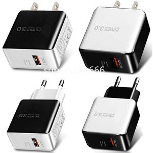 5V 3A QC3.0 Quick EU US AC home Travel Wall charger Power Adapter For Samsung S8 S9 S10 Tablet PC Mp3 s1