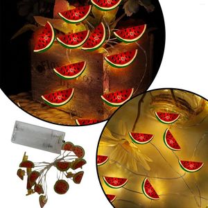 Cordas Verão Fruta Luzes Coloridas Melancia Modelagem String Led Dentro Decorações de Natal Veados