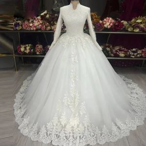 Boho Frauen Hochzeit High Neck Floral Spitze Braut Empfang Braut Hosenanzüge Vestido Noiva Robe De A Linie Lange Ärmel Custom 2024 328 328