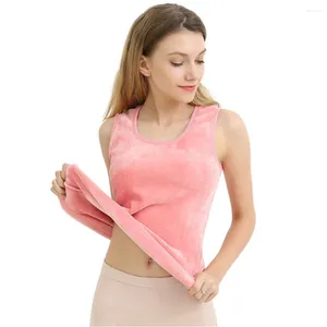 Camisoles & Tanks Women's Thermal Vest Plus Velvet Thick Underwear Waistcoat Sleeveless Top Wear A Close-fitting Bottoming Shirt