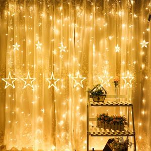 STRIPS STARS SANGUENS LUZES DE CORTUNDAÇÃO DE CASA CASA CASEMENTO DE CASAMENTO DOMEL