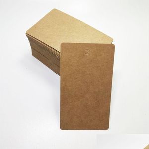 Labels Tags Wholesale 500Pcs 5 4 2 8Cm Blank Cardboard Package 3 Colors Clothes Packing Hangtags Shoes Hangtag311J Drop Delivery O Dh01R