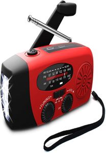 Dla AMFM NOAA Solar Weather Radio przenośne z wodoodpornym Solar Solar LED 2000 MAH