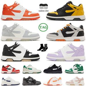 Top Fashion Out Off Office Low Tops OOO Sta Sneakers Scarpe Designer Pelle Nero Bianco Verde Rosa Grigio Lilla Beige Dhgate Uomo Donna Scarpe da ginnastica casual 36-45