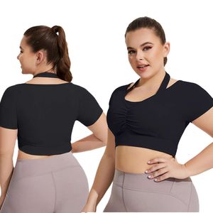 Lu Lu Yoga Lemon Algin Woman Suit Curvy Women Set Plus Size Tank Top High Waist Leggings Suit Large Size Lady Sportswear Gym Bra Pants Activewear LL Align gym clothes