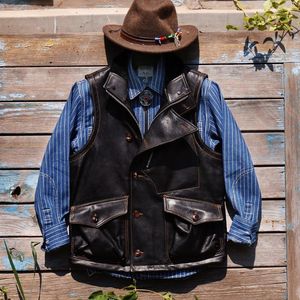 Men's Leather CDJ-9 AVFLY Super! Read Description! Asian Small Size Mens High Quality Genuine Goat Vest Stylish Waistcoat & Faux