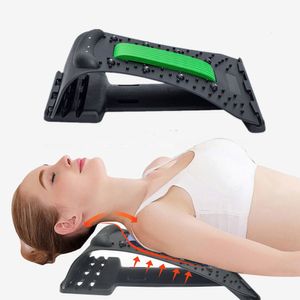 Back Massager Neck och bakre stretch Massage Magnet Therapy Acupressure Bår Fitness Equipment Lumbal Cervical Spine Support Pain Relief 230403