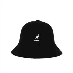 Bola 2024 Canguru Kangol Chapéu de Pescador Chapéu de Sol Protetor Solar Bordado Toalha Material 3 Tamanhos 13 Cores Japonês Ins Chapéu Super Fire AA220312