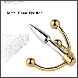 Andra massageföremål Metal Horse Eye Rod Stainless Steel Urethral Plug Male Prostate Stimulation Masturbation Massager Vuxen Erotic Products 18+ Q231104