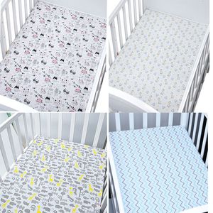 Sets de cama lençóis de berço se encaixam para bebês e crianças pequenas no conjunto de colchões de algodão de muscular