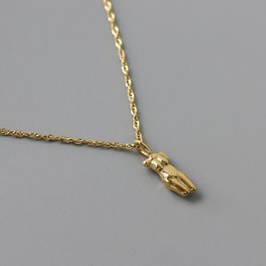Kedjor Fashion Gold Human Body ClaVicle Halsband Pendant Personlighet Ken Statal för kvinnor Kvinna Bijoux Jewelrychains