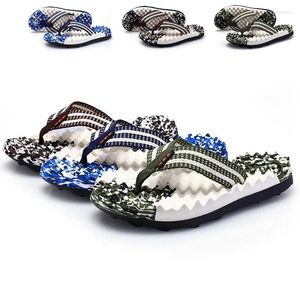 Kapcie mężczyźni Flip Flip Flops Water Proof Summer Beach zwykły oddychający masaż zagęszczony masaż