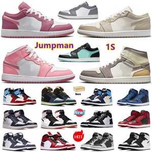 Scarpe da basket 1s Craft Inside Out Taupe Haze Valentine's Day High Reverse Laney Space Jam UNC Toe 1 Low Phantom Light Steel Grey Olive Desert Berry Donna Uomo Sneakers