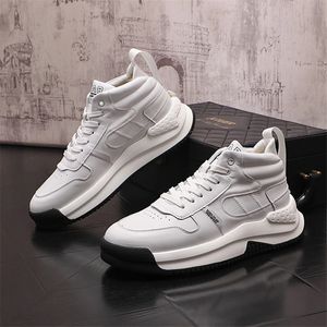 Hop for Hip White Men inverno Sneaker in pelle High Top Sneakers Maschio Booties Wateries Man Teen Boys Fashion Trainer Sports