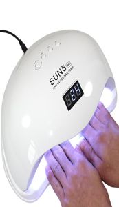 Sun5 Pro UV Lampa LAMPA LAMPA GWOAD 72W Suszarka do paznokci dla wszystkich żeli Poliska Sun Light Sensing 103060s Timer Smart for Manicure4431722