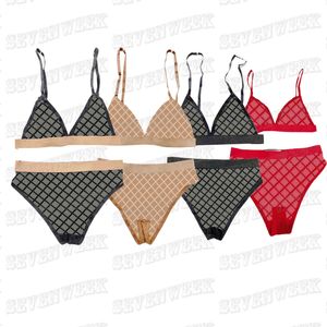 Bokstäver mesh bra bror underkläder spets broderade kvinnor underkläder bustiers design behåar set tunt andningsbara bikini sexig se genom underkläder