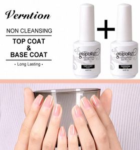 Verntion botten gel 15 ml ingen torka topp basrock uv nagel gel ingen klibbig nagellack enkel ren fundament uv polska dfyp8738682